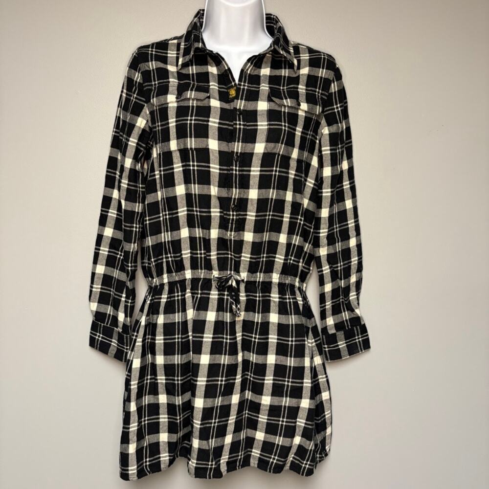 Polo Ralph Lauren Long Sleeve Plaid Flannel Shirt Dress‎ Girls Sz 16
